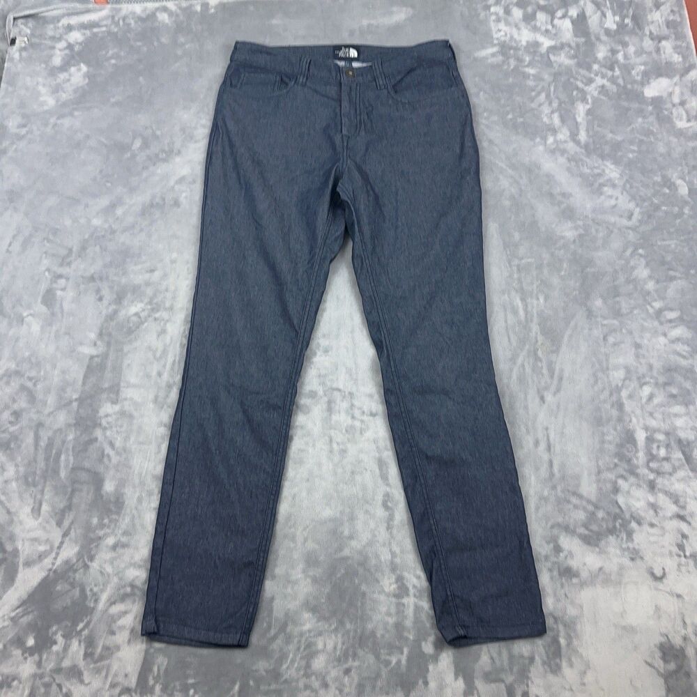 The North Face Tungsted Pants Women's 2 Blue Dark Wash Stretch Mid Rise Hiking